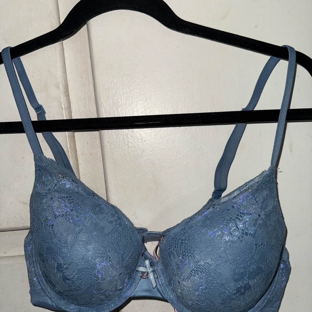 Victoria's Secret Blue Lace Bra